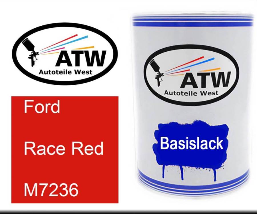 Ford, Race Red, M7236: 500ml Lackdose, von ATW Autoteile West.